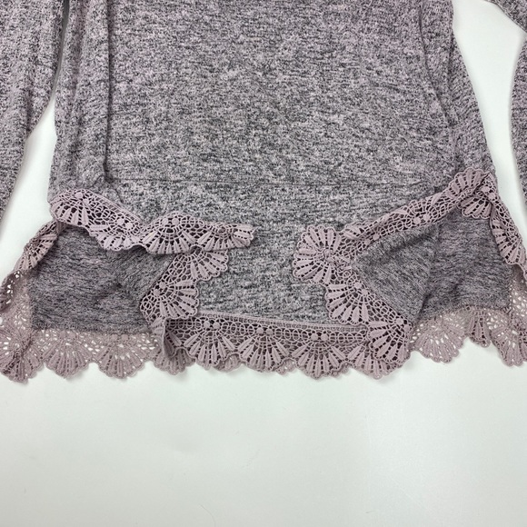 Bobeau Soft Lightweight Pink Gray Sweater Size M - Picture 7 of 11